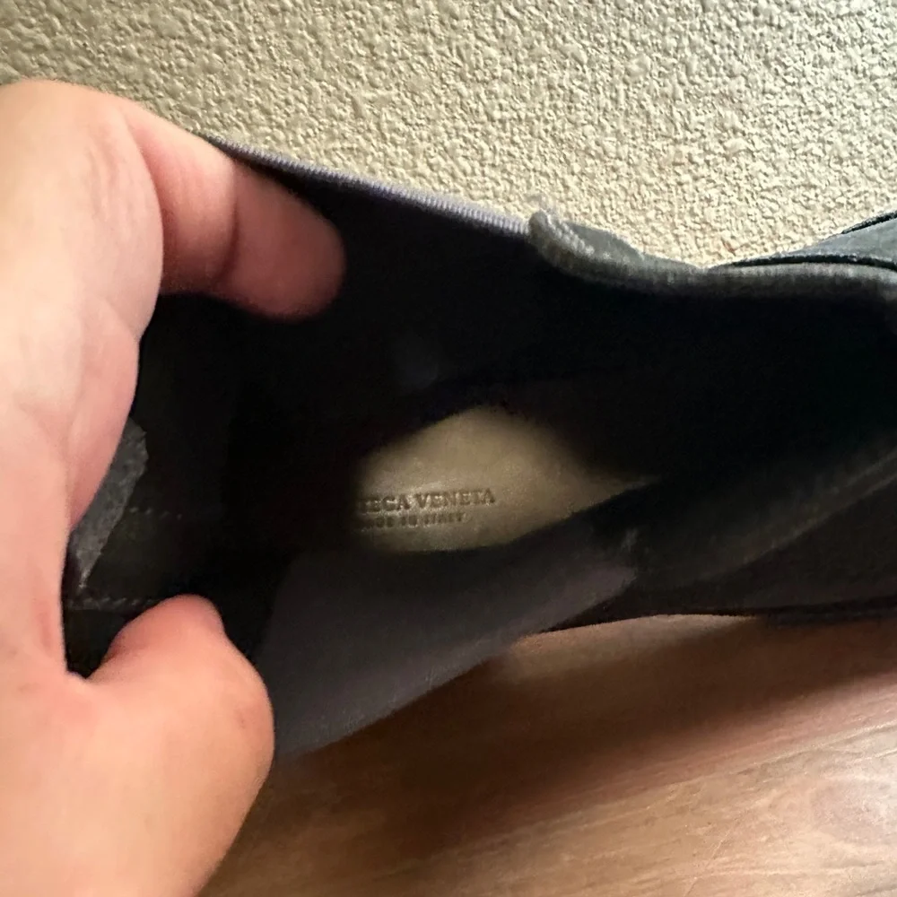 Bottega Veneta blue gray Chelsea boots